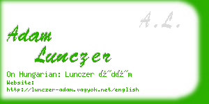 adam lunczer business card